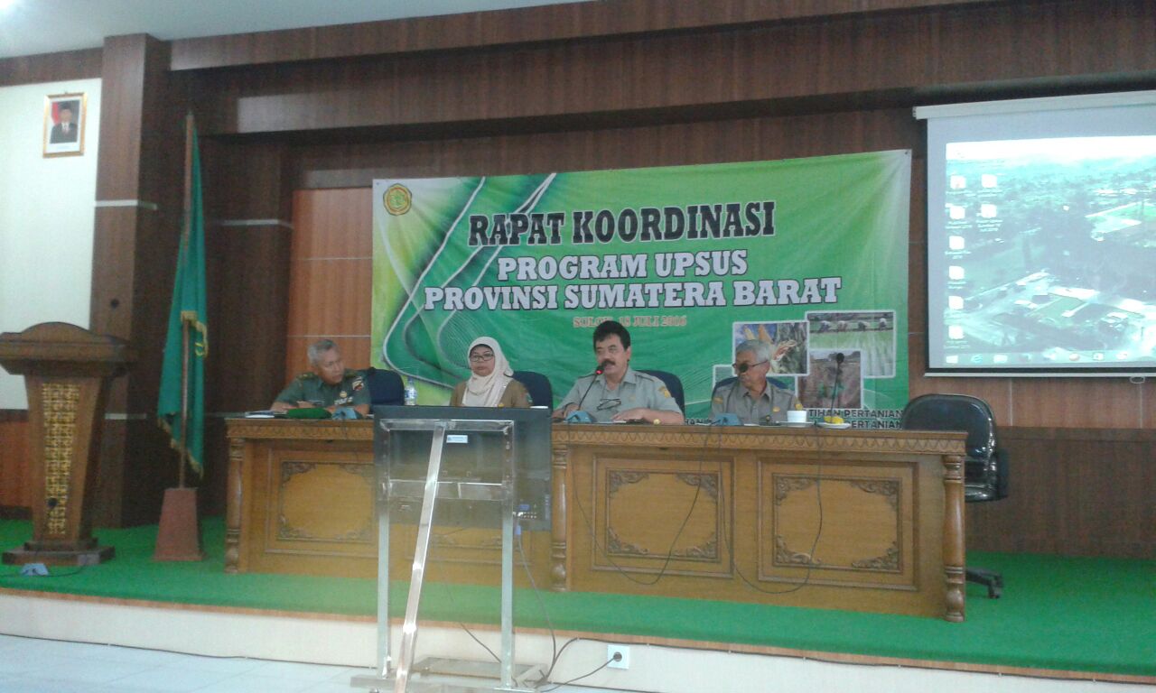 Rapat Koordinasi UPSUS Rapat Koordinasi UPSUS