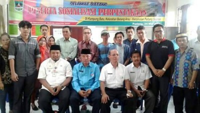 Pencanangan Kampung Literasi di Kampung Batu, Kelurahan Batang Arau