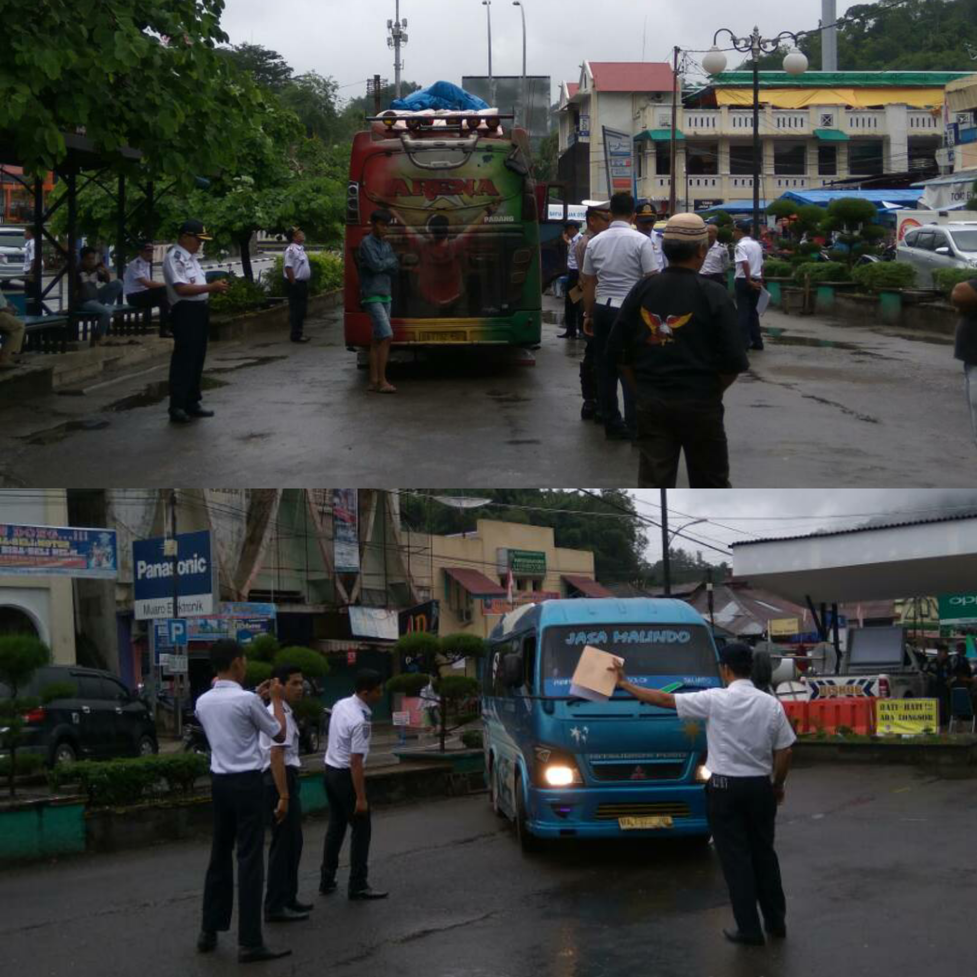 PELAKSANAAN RAMP CHECK BERSAMA DISHUB KOTA SAWAHLUNTO DI TERMINAL TYPE B SAWAHLUNTO