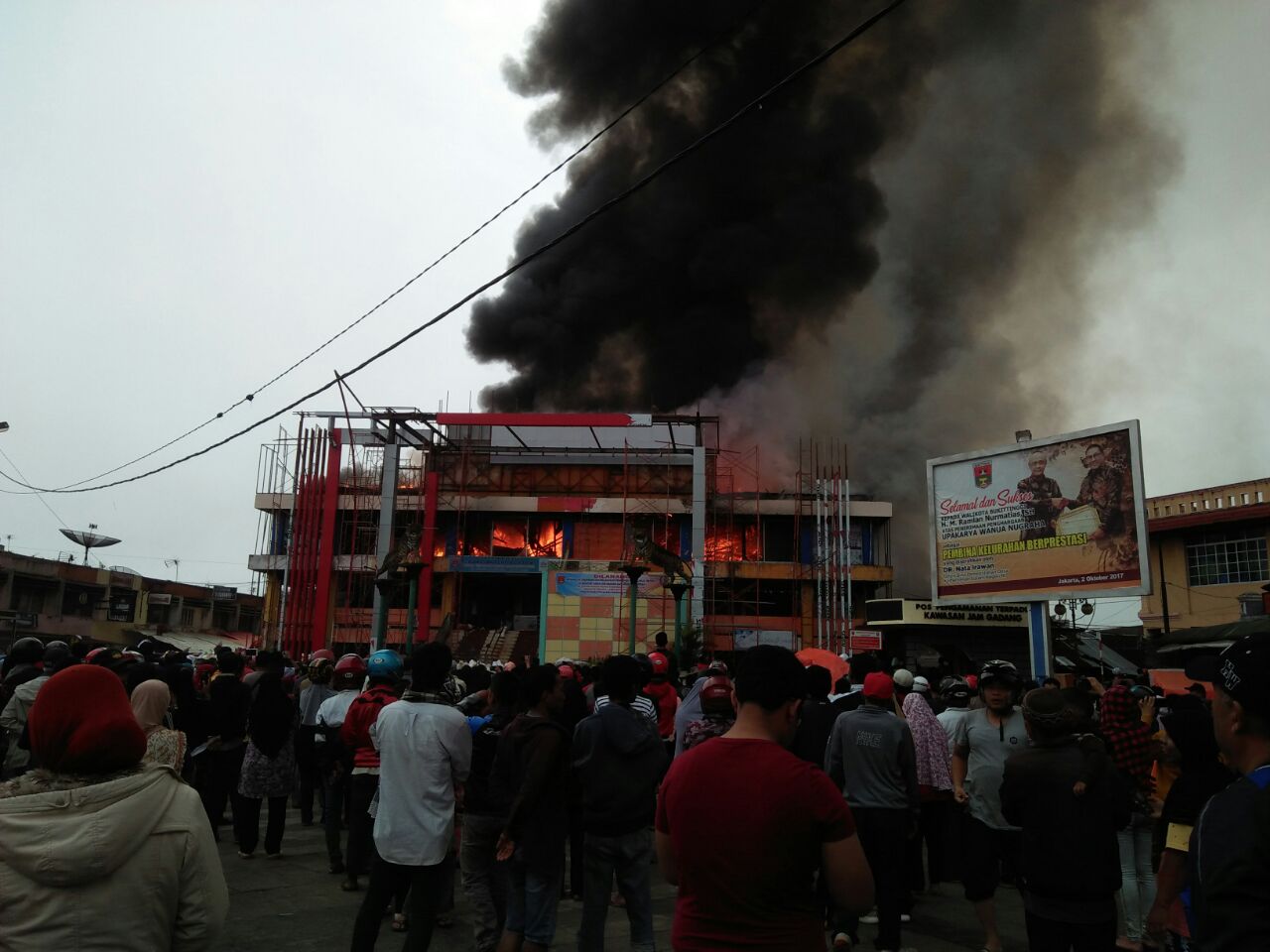 Kebakaran Di Pasar atas Kota Bukittinggi
