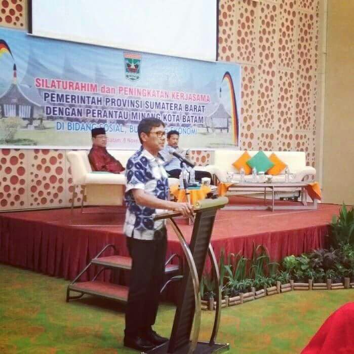 Gubernur Sumbar Bersilaturahmi Dengan Perantau Minang di Batam