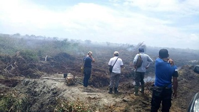 Kapolres Pessel, Himbau Masyarakat Tidak Bakar Lahan Sembarangan