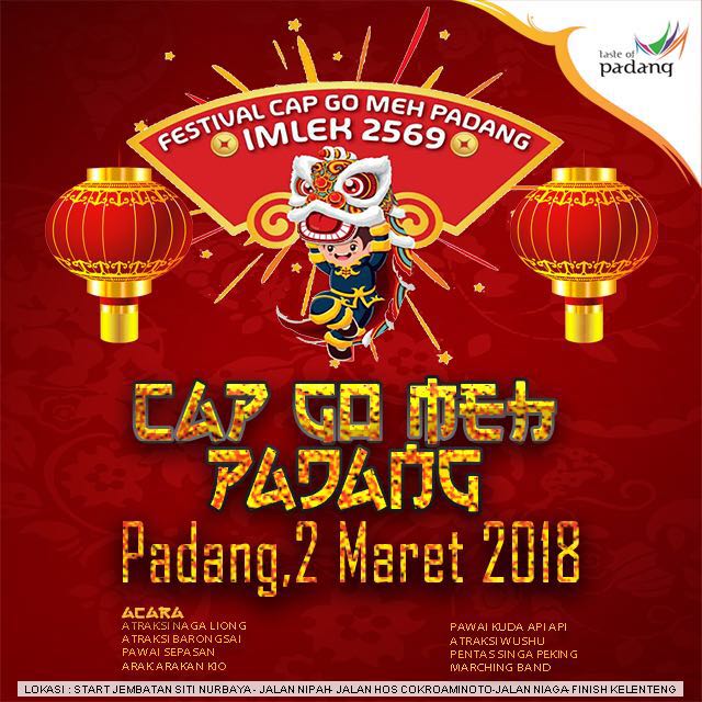 FESTIVAL CAP GO MEH PADANG, 2 MARET 2018