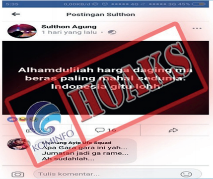 [Hoax] Harga Beras dan daging paling mahal sedunia