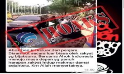 [Hoax] Ahok Hari ini Keluar dri penjara dan disambut Luar Biasa oleh Rakyat