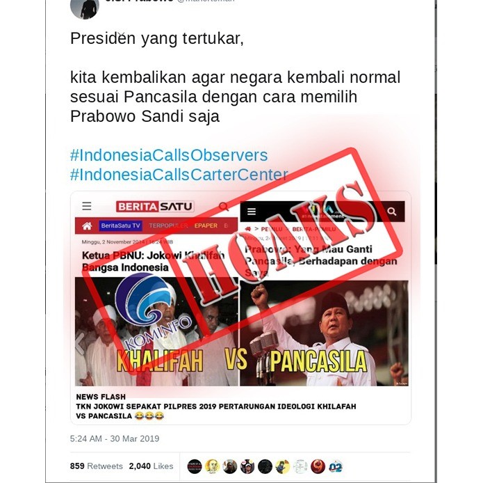 Foto Cuitan Presiden yang Tertukar [Hoax]