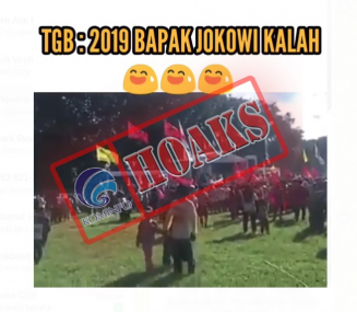 TGB serukan “Jokowi Kalah” ketika kampanye di NTB [Hoax]
