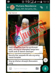 Penculikan anak dengan Mukena daerah sawangan [Hoax]