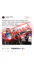 Polisi Bagi- Bagi Sembako Jelang Pilpres 2019 [Hoax]