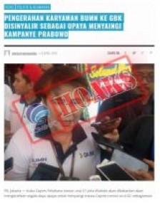 Pengerahan Karyawan BUMN Ke GBK Disinyalir Sebagai Upaya Menyaingi Kampanye Prabowo [Hoax]