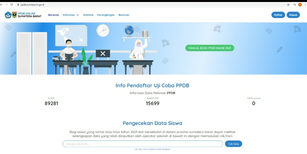 Hari Pertama Simulasi Tahap 2 PPDB Online, Pelajar Sumbar Ada yang Bingung 