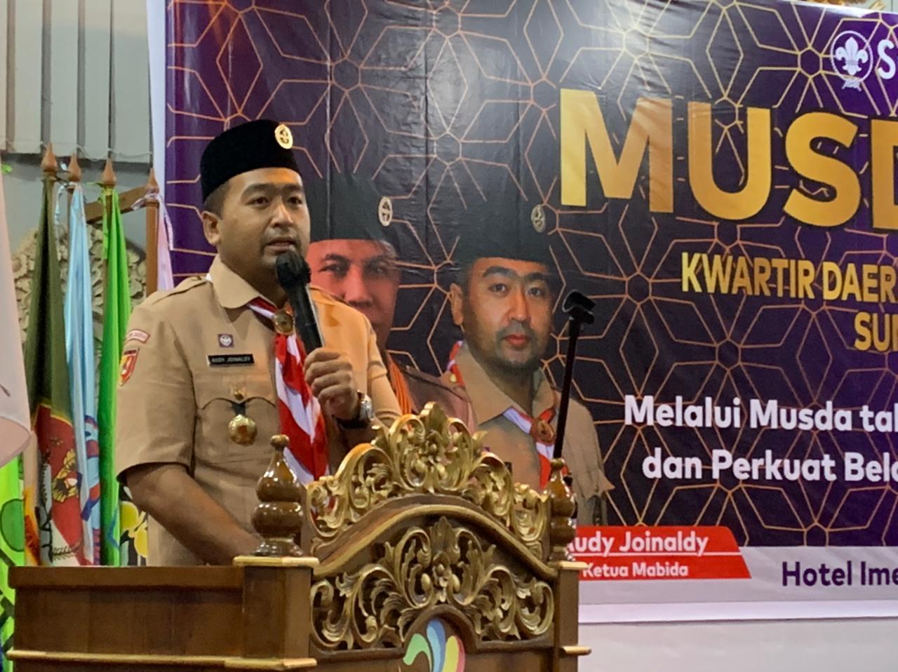 Musda Gerakan Pramuka Kwarda Sumbar Tetapkan Audy Joinaldy Ketua Hingga 2027