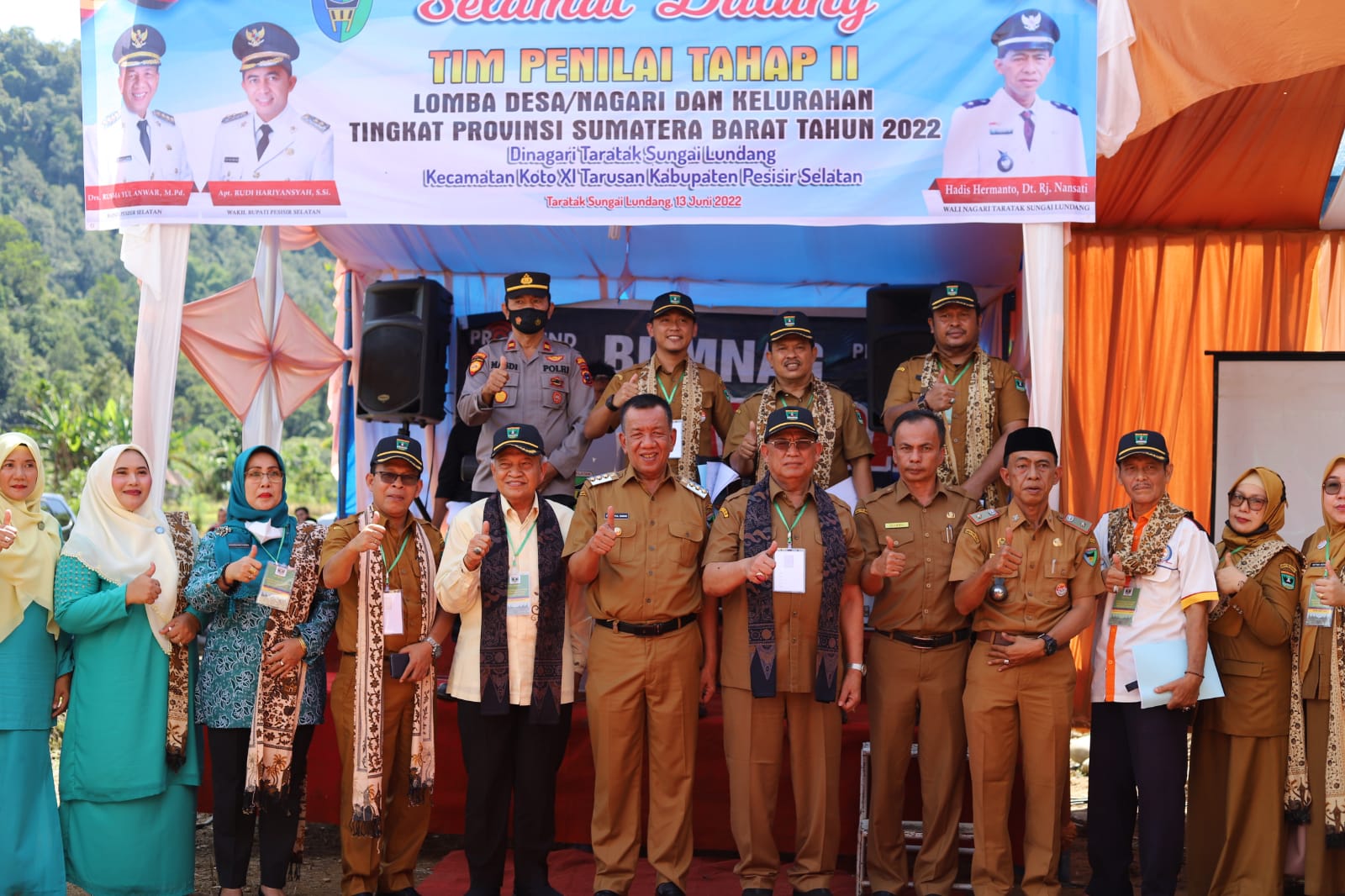 Taratak Sungai Lundang Dinilai TIM Lomba Nagari Tingkat Provinsi Tahun 2022