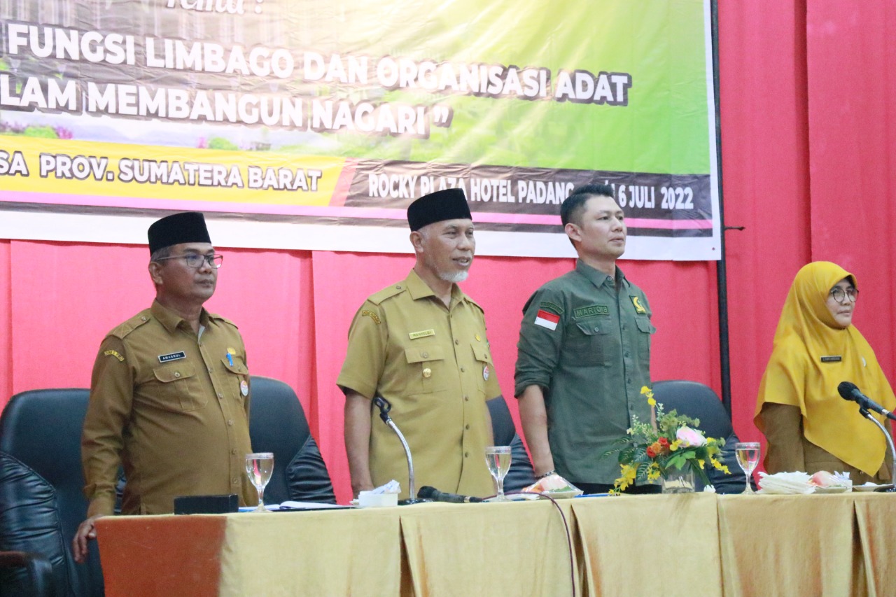 Gubernur Mahyeldi Buka Peningkatan Kapasitas Lembaga Adat Angkatan Ke-VII Tahun 2022