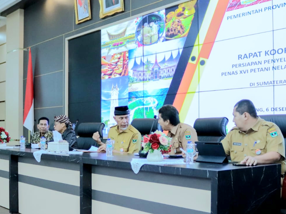 Penguatan Peran Pelaksana, Gubernur Sumbar Pimpin Rakor Penas KTNA XVI