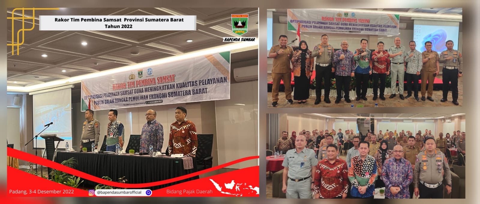 Jalin Sinergi, Bapenda Laksanakan Rakor Tim Pembina Samsat Sumatera Barat