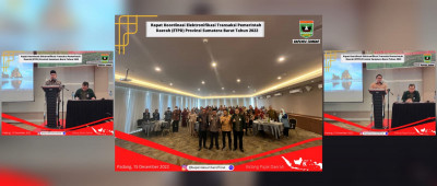 Bapenda Adakan Rapat Koordinasi Elektronifikasi Transaksi Pemerintah Daerah (ETPD) Provinsi Sumatera Barat Tahun 2022