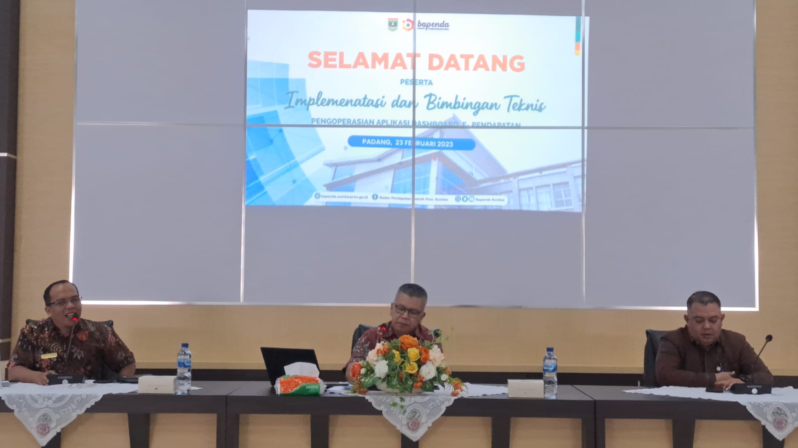 Bapenda Sumbar Gelar Implementasi dan Bimbingan Teknis (Bimtek) Aplikasi Dashboard e-Pendapatan