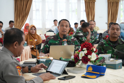 Akademi TNI dan Panitia Daerah Gelar Rapat Evaluasi Persiapan Latsitardanus XLIII/2023 Provinsi Sumbar 